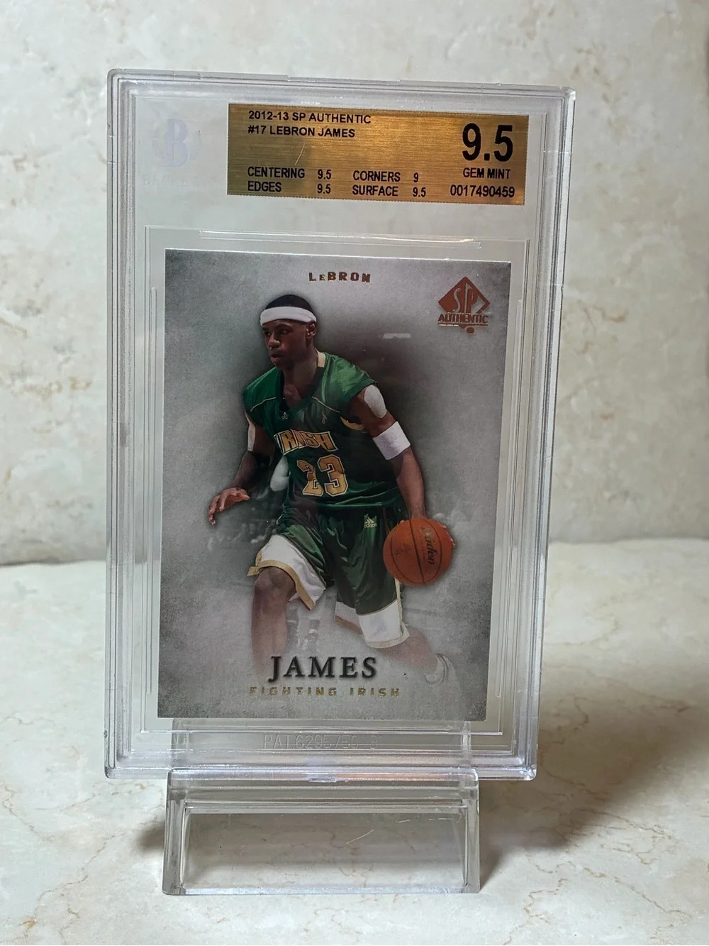 LeBron James 2012-13 UD SP Authentic Basketball Card